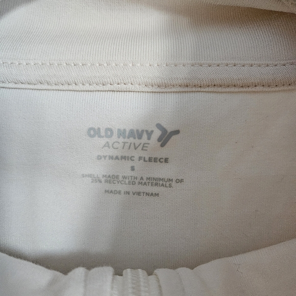 NWT Old Navy Dynamic Fleece Half-Zip Sweatshirt Cream And Sweatpants Set - Picture 6 of 11